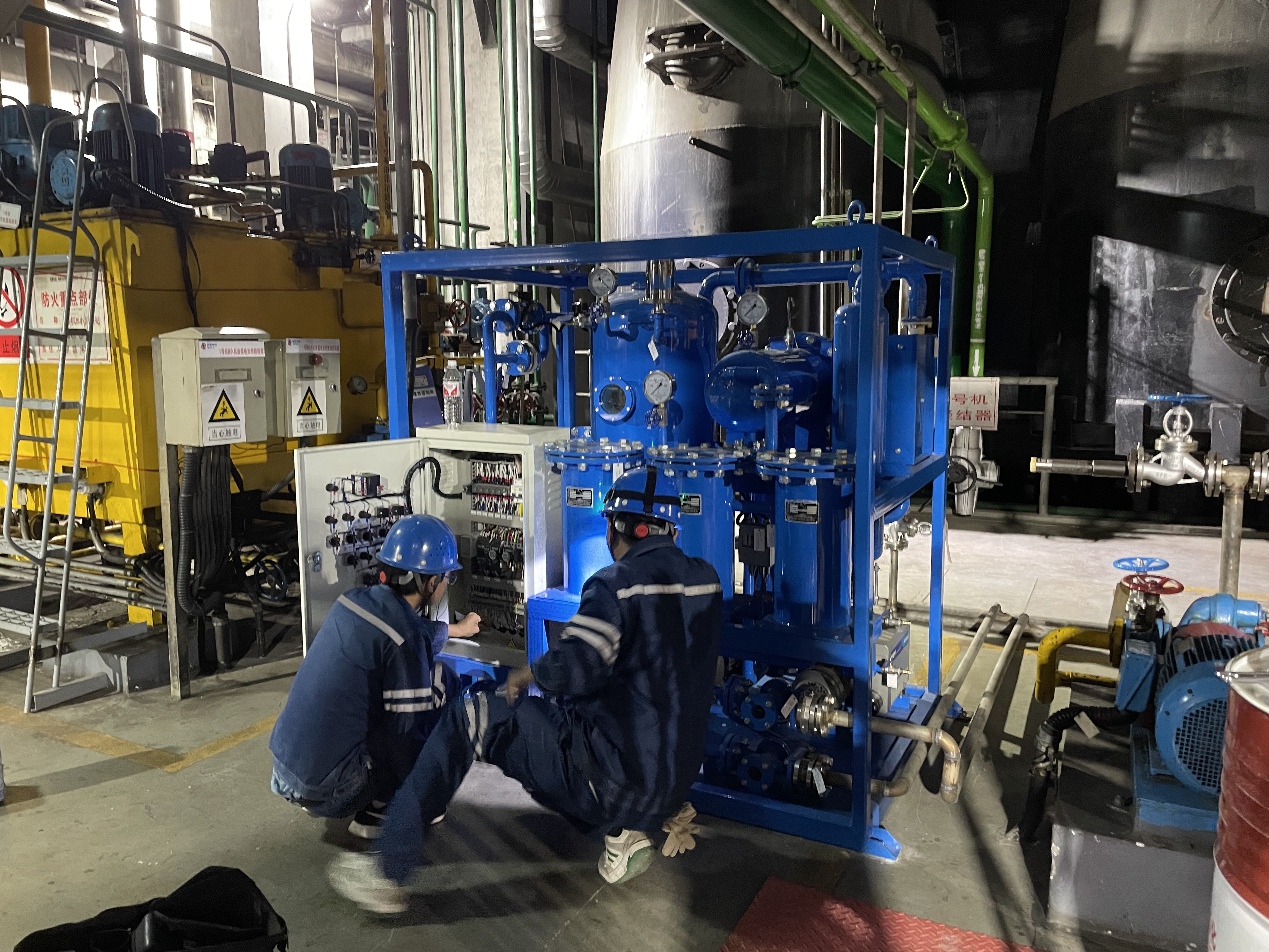 透平油真空聚結(jié)濾油機(jī)案例